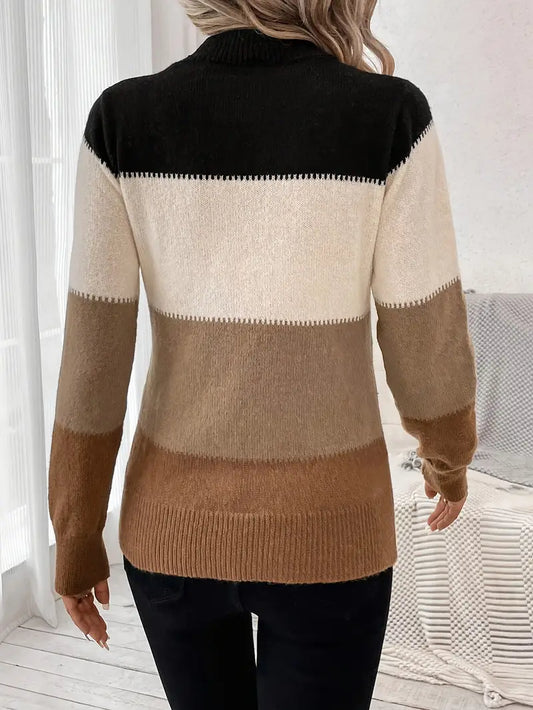 Pull Élégance Bicolore